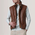Brown Leather Vest