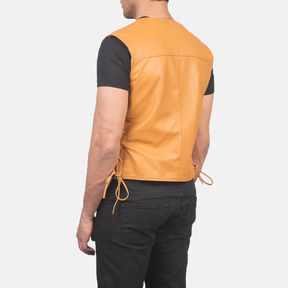 Brown Leather Vest