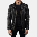 Black Leather Biker Jacket