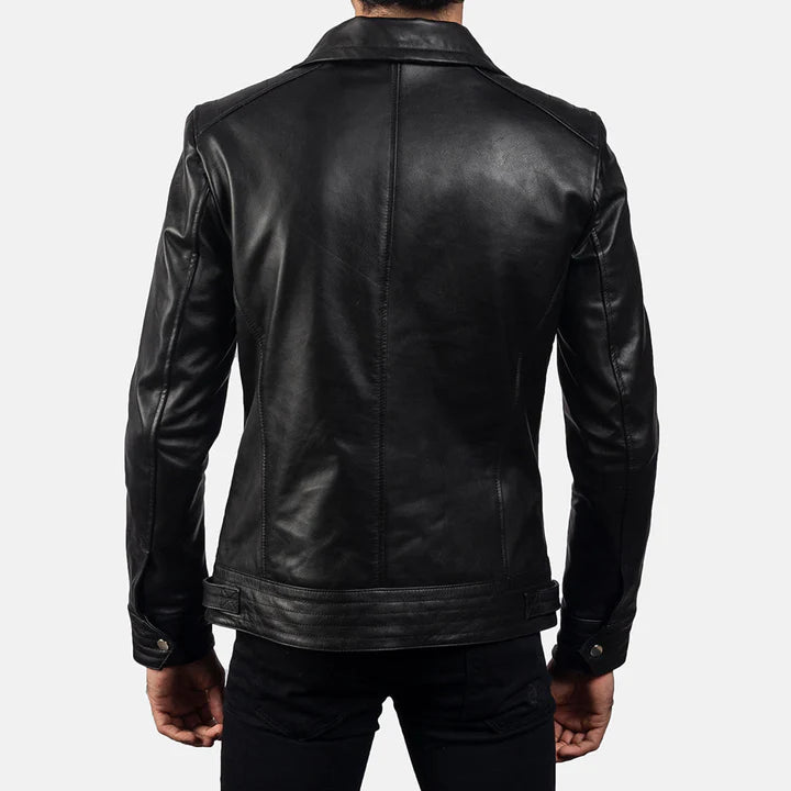 Black Leather Biker Jacket