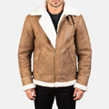 Brown Leather fur Jacket